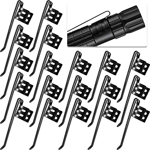 20 Pcs Metal Flashlight Replacement Clips - Durable & Lightweight