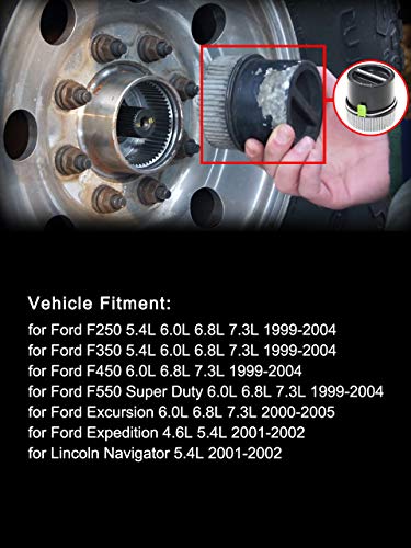 Benefast Pair of 4WD Auto Locking Hubs for Ford F250 F350 F450 F550 Excursion Expedition Lincoln Navigator
