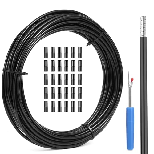 Mamakoi 50ft Black Bicycle Brake Cable Housing Kit for Mountain & Road Bikes