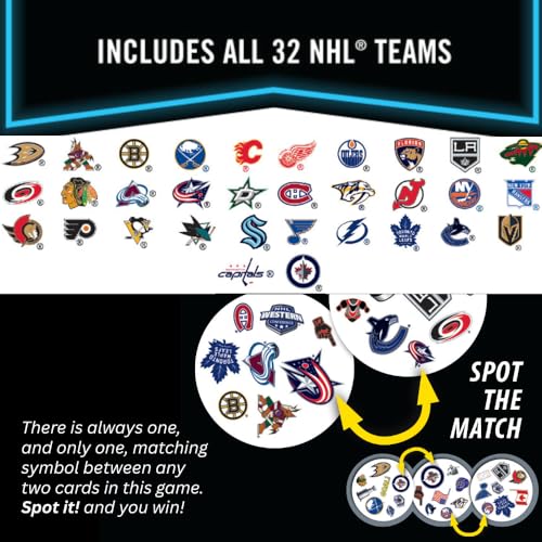 Spot It! NHL Card Game - Unisex-Teen - League Edition