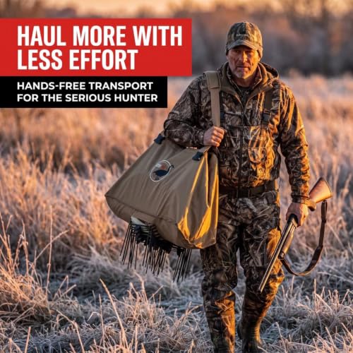 DecoyPro Silhouette Goose Decoy Bag with Padded Shoulder Strap – Large Capacity