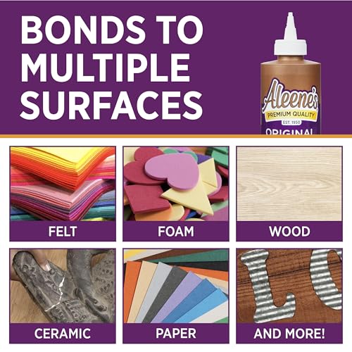All-Purpose Craft Glue, Fast-Drying Adhesive, 8 fl oz 3-Pack