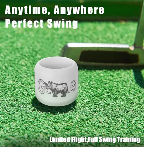 GLEFLE Practice Golf Balls 12 Pack - Realistic Feel & Flight for Indoor & Outdoor Training