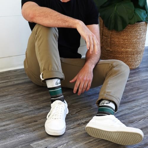 NFL Philadelphia Eagles Dress Crew Socks - Large Team Color