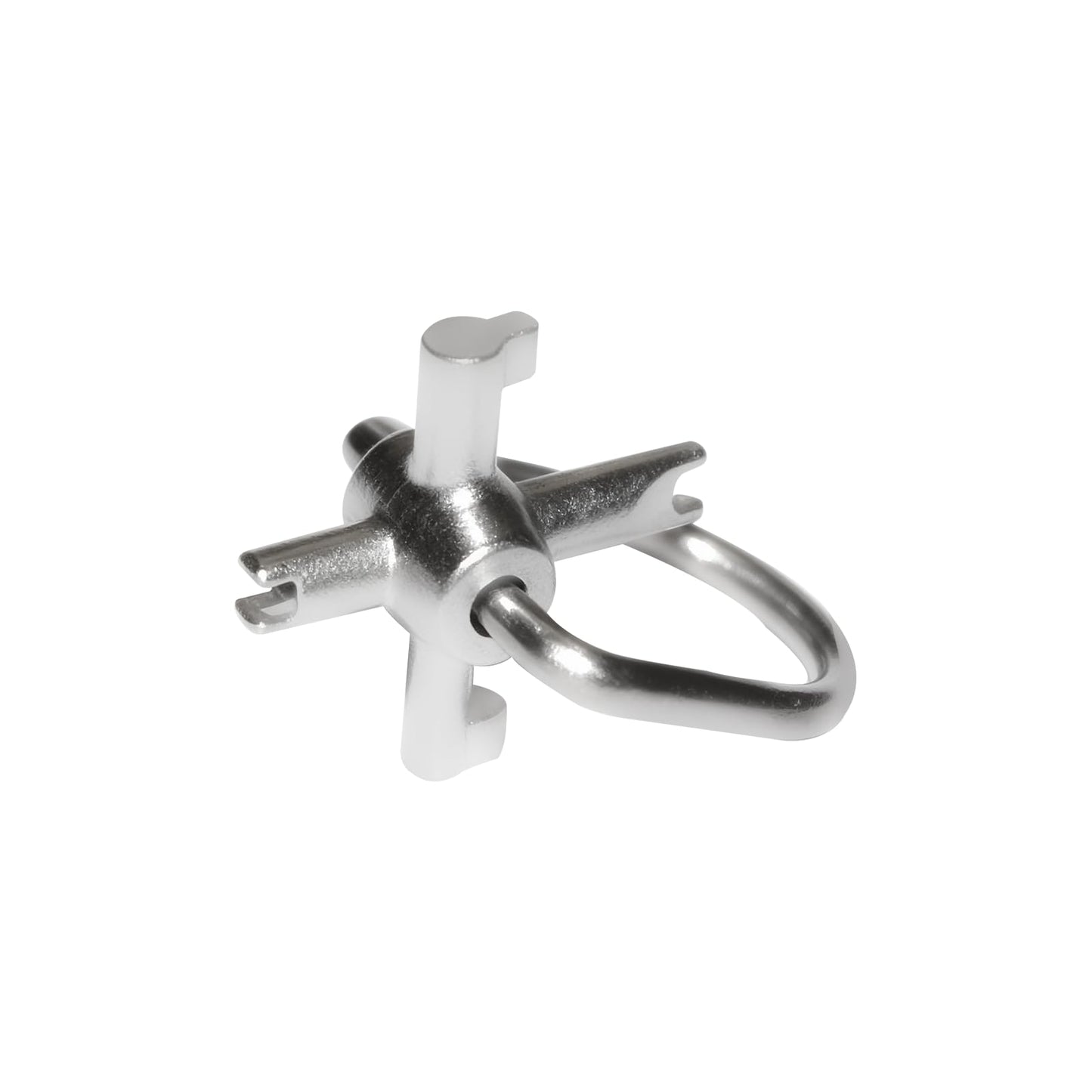 HVAC Tools, Locking Cap Key for Refrigerant Safety Caps, Universal Triple Use Multi Key for Refrigerant HVAC Locking Caps, Tamper Resistant (4 Bits)