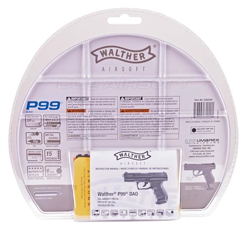 Walther P99 Blowback CO2 Airsoft Gun - Black