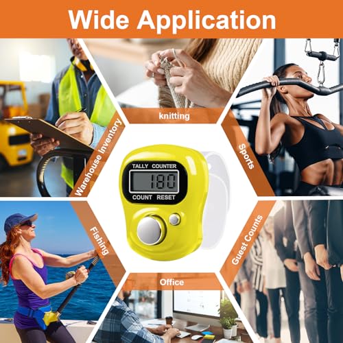Digital Handheld Tally Counter - 5-Digit LCD Clicker for Golf & Knitting