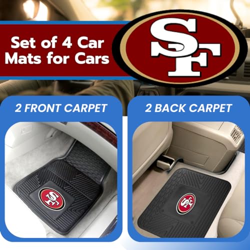 San Francisco 49ers All-Weather Car Floor Mats - Set of 4