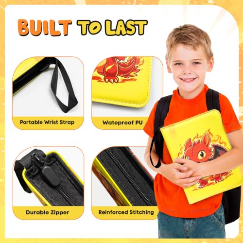 400 Cards Capacity Trading Card Binder, Holder with 50 Removable
