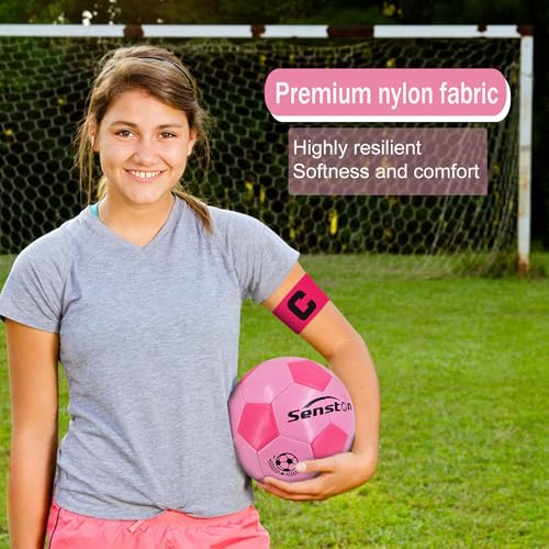 Soccer Captain's Armbands - 3 Pack Pink for Adults & Youth