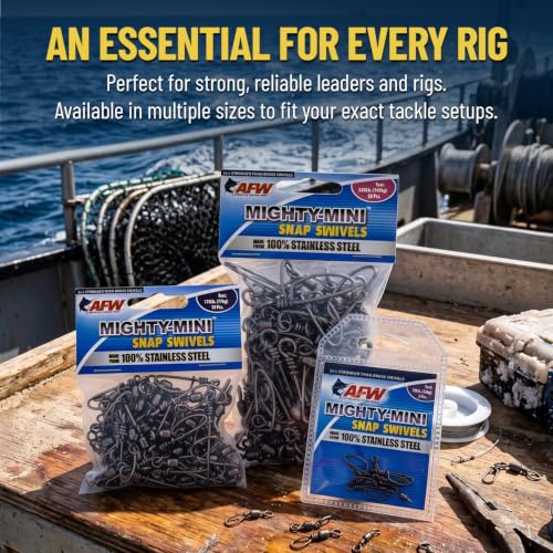 Mighty-Mini Wire Fishing Swivels - Size #3, 170 Lb Test