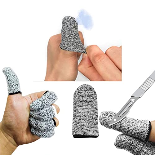 14Pcs Cut-Resistant Finger Cots - Reusable Safety Protectors
