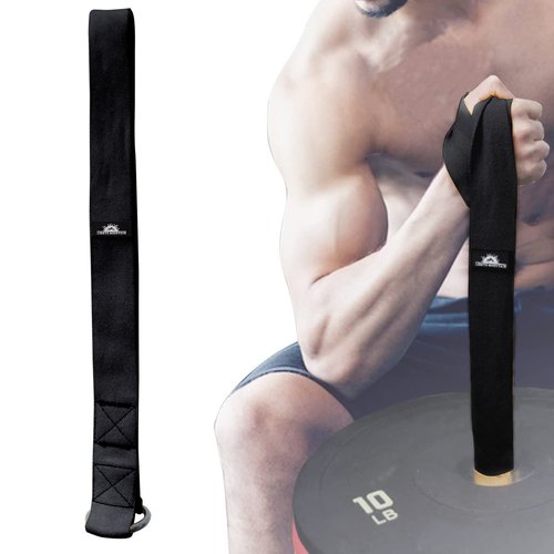 Arm Wrestling Training Loading Strap for Barbells, Arm Finger Wrist Exerciser Strengthener, Forearm Muscle Strength Workouts Tools, Suitable for Home and Gym Training