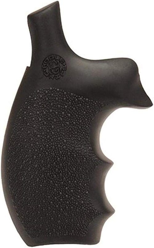 Hogue Bantam Style Rubber Grip for S&W K or L Frame Round Butt Revolvers, Black - 62000