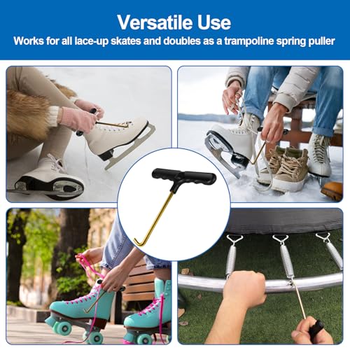 Lace Tightener Tool for Skates - Stainless Steel Hook, 1 Pack