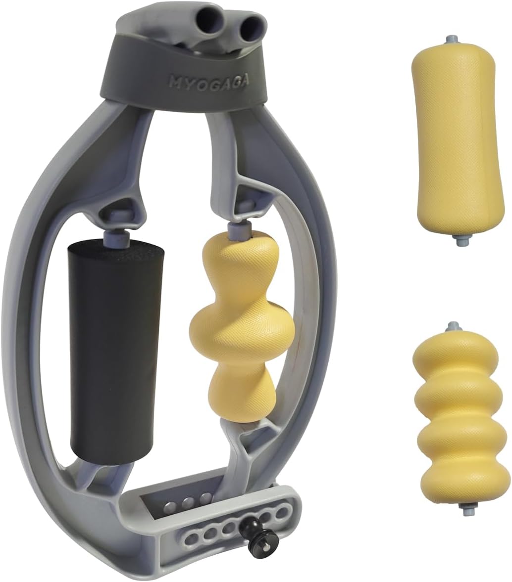 Regine Switzerland Tennis Elbow Relief - Forearm Roller with 3 Replaceable Massage Rollers