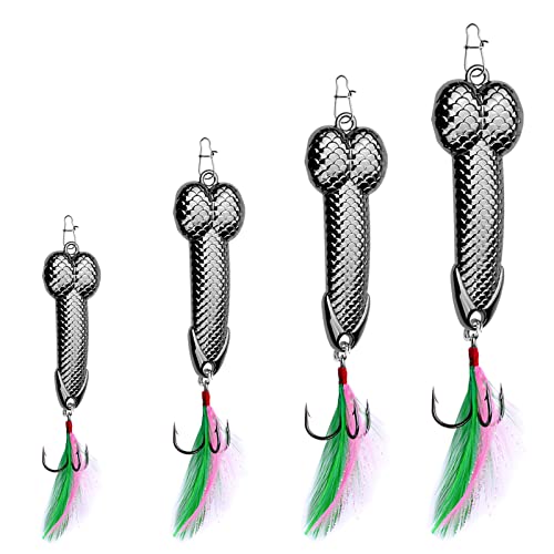 GaiRen Gray Luminous Casting Gag Fishing Lure - Sequin Spoon, Bass