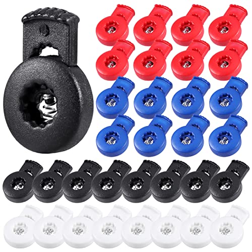 32 Pack Baseball Glove Lace Locks - Elastic Repair Set