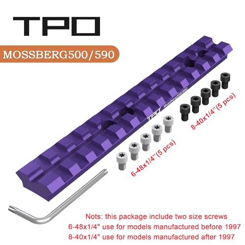 Mossberg 500/590 Series Picatinny Rail Scope Mount - Purple