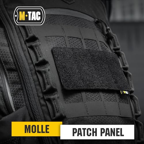 MOLLE Patch Panel - Tactical Morale Patches Board 6.3" x 3.4" - Black