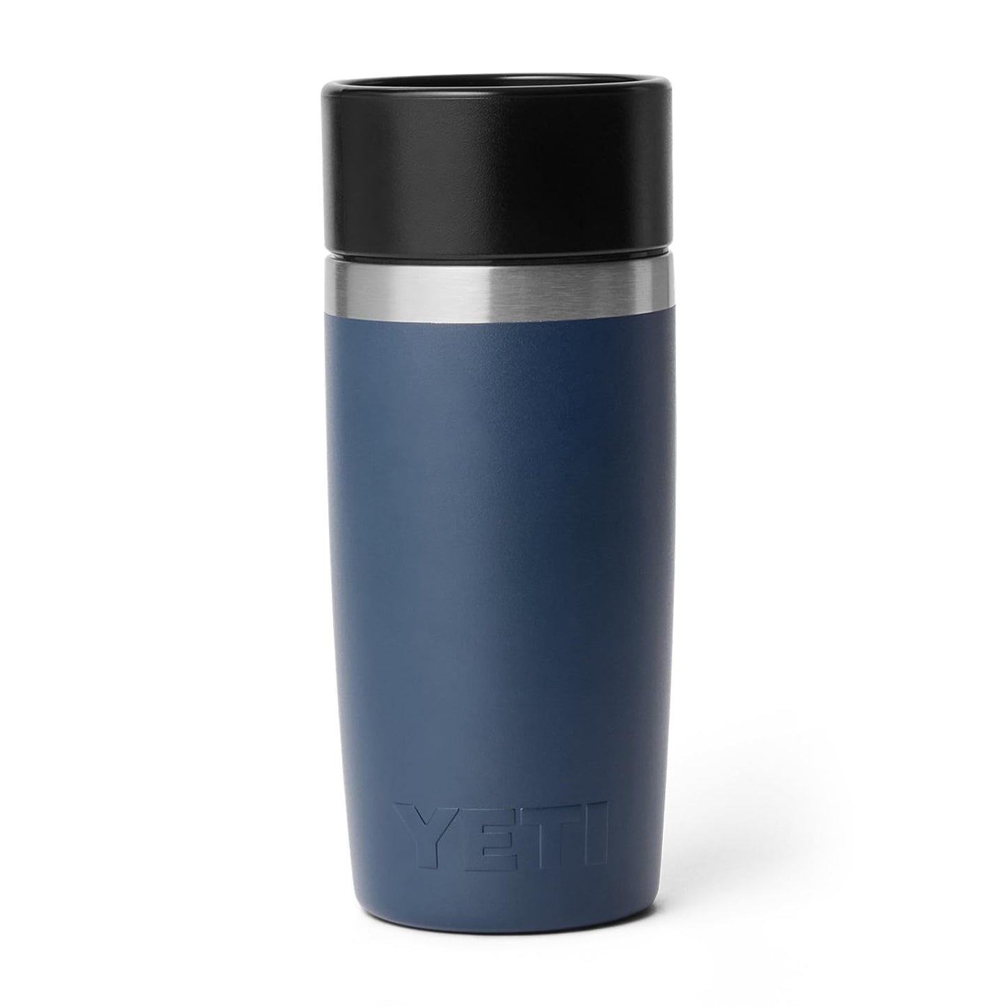 YETI Rambler 12 oz Travel Bottle, Stainless Steel, Vacuum Insulated with Leakproof Commuter Cap, Navy