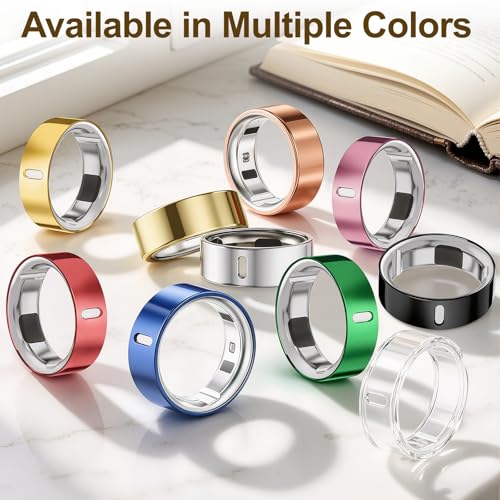 Hexasider 4 Pack Gold Silver RoseGold ChampagneGold Ring Covers for Oura Ring Gen 3/4 Size 7