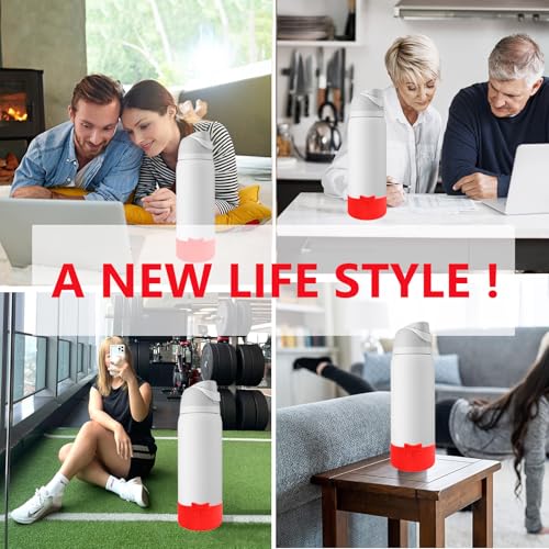 Bow Silicone Boot for 32oz Water Bottle - Anti-Slip Protective Sleeve - Red