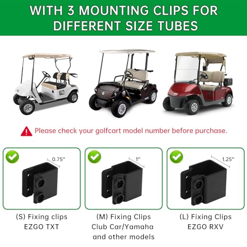 SHEJISI Golf Cart Mirror - Compatible with Club Car, Yamaha, EZGO & More, 3 Sizes