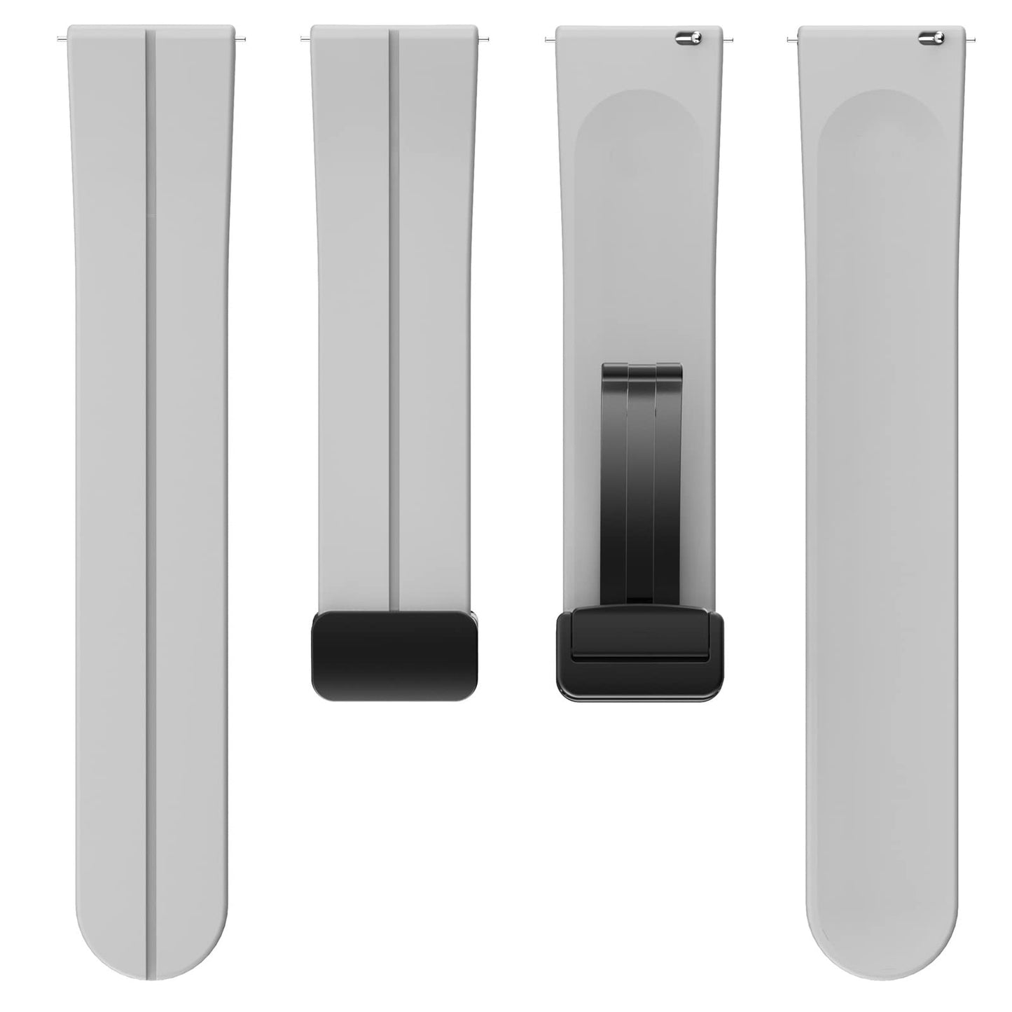 Compatible with Amazfit GTR 4 Bands, Lamshaw Soft Silicone Magnetic Buckle Sport Wristband Replacement Straps Compatible with Amazfit GTR 2 / GTR 3 / GTR 3 Pro / GTR 3 Pro Limited Edition / GTR 4 /