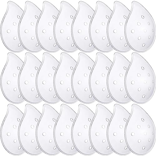 48 Pcs Plastic Ventilated Eye Shields Plastic Eye Coverings with Small Hole Transparent Eye Protections Breathable Eye Care Supplies for Patient