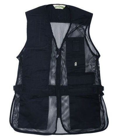 Shooting Vest - Full Mesh Dual Pad - 4X Black