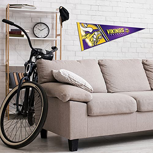 Minnesota Vikings Felt Wall Pennant - 12" x 30" Home Décor