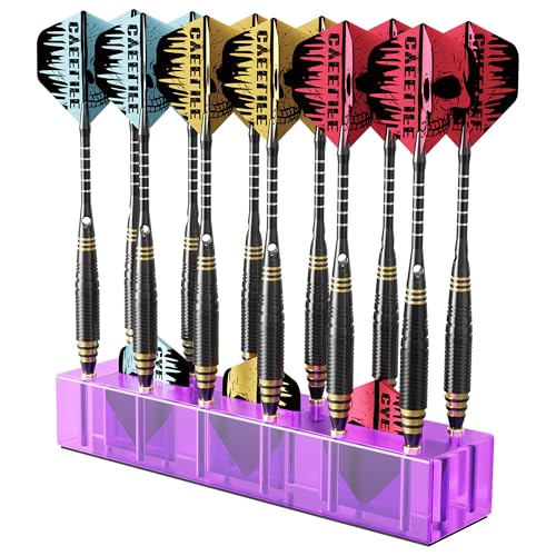 Dart Display Stand for 12 Darts - Premium Acrylic - Purple