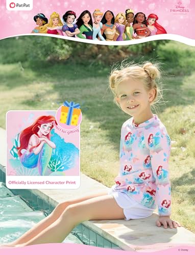 Kids Rash Guard Swim Shirt - Disney Spiderman & Minnie 6-7 Years