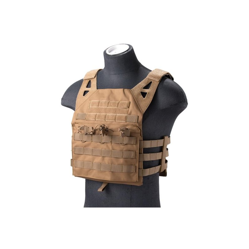 Lancer Tactical Airsoft Lightweight Molle Tactical Vest with Retention Cords-One size Fully adjustable Customizable Fit