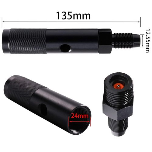 HMKUGO 12g Co2 Quick Change Adapter, Cartridges Holder Capsule Adapter with 88g or 90g Capsule Threads Dioxide Cylinder Bottle