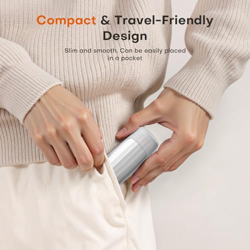 Therova Gray Rechargeable Hand Warmers 2 Pack, 5 Heat Levels, Fast Heating
