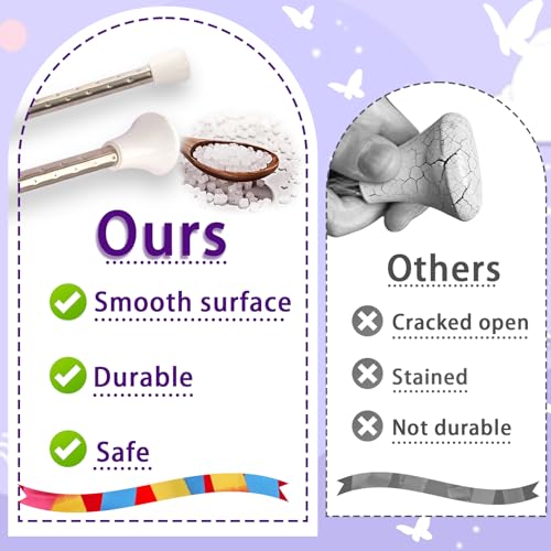 Stainless Steel Twirling Baton for Kids - 21-inch - White