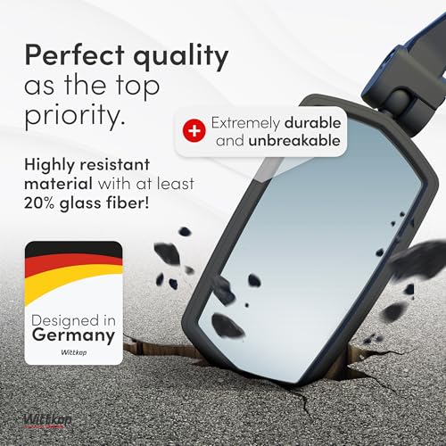 Bike Mirror with Large HD Vision | 360° Rotatable & Foldable