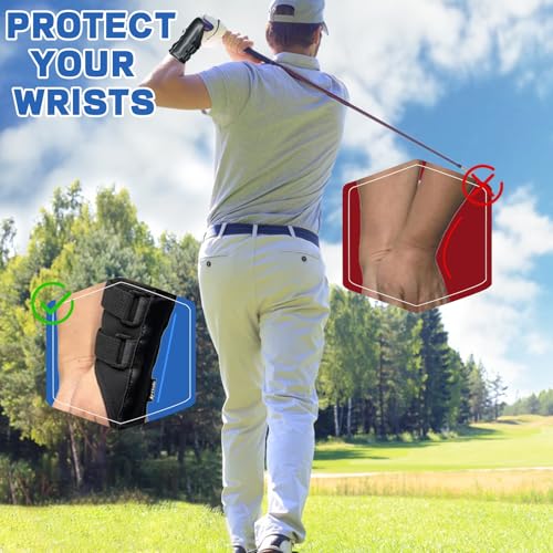 Golf Wrist Training Aid - 2 Pack Swing Band & Grip Trainer