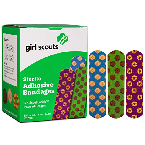 Girl Scouts Adhesive Bandages - Assorted Cookie Designs, 100 Ct.