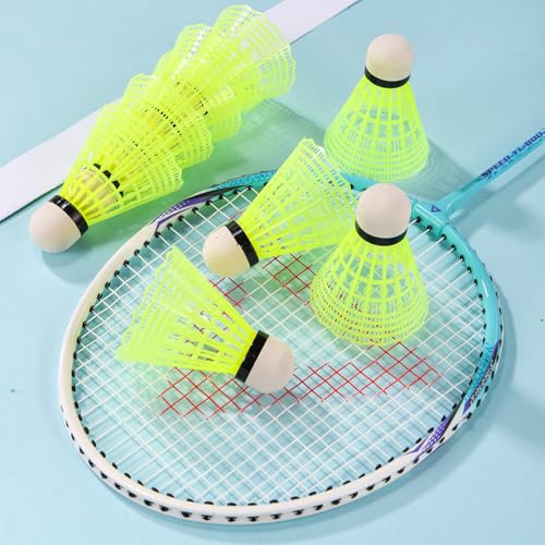 12 Pack Nylon Badminton Shuttlecocks - Durable & Stable Birdies