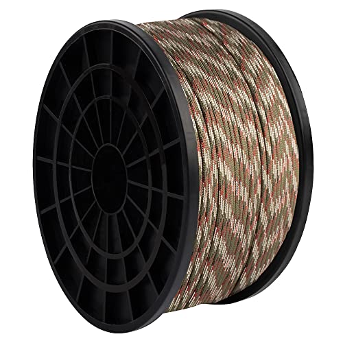 550 Paracord Rope - 100' Forest Camo - 7 Strand, 4mm Diameter
