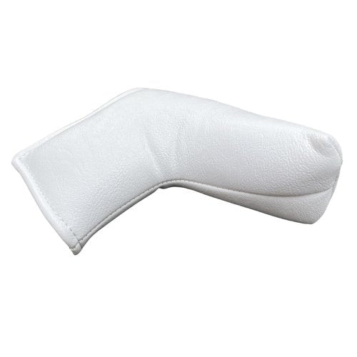 Golf Blade Putter Head Cover Headcover Magnetic - White Putter Golf Headcover - Premium Synthetic Leather Putter Cover for Golf Clubs fits for Most Brands