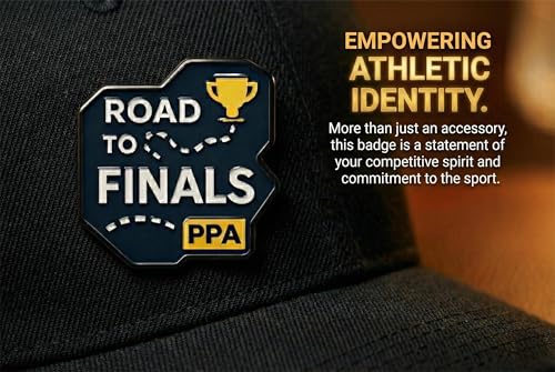 Pickleball Badge Pin - Road to Finals Motivational Gift for Players