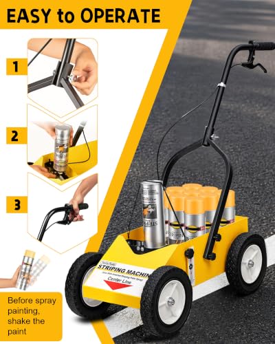 High-Performance Parking Lot Striping Machine - 28"