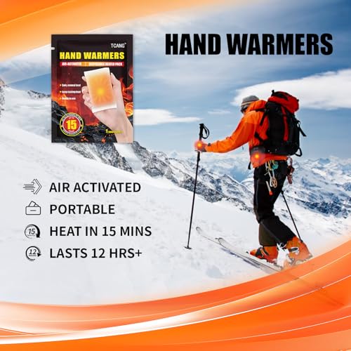 Disposable Hand Warmers - 15 Hours Odorless Heat Pack (10/50/100/200)
