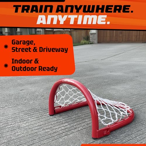 12” Mini Metal Hockey Goal - Portable Shooting Training Target