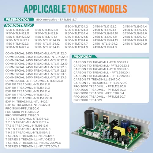 Treadmill Motor Controller Board Replacement for NordicTrack & ProForm