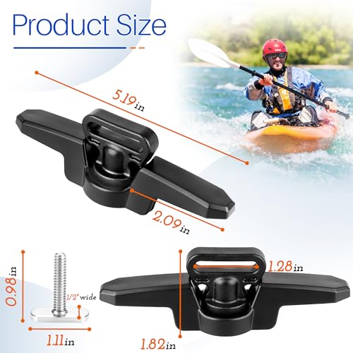 Kayak Track Mount Anchor Cleat Vertical Tie Downs